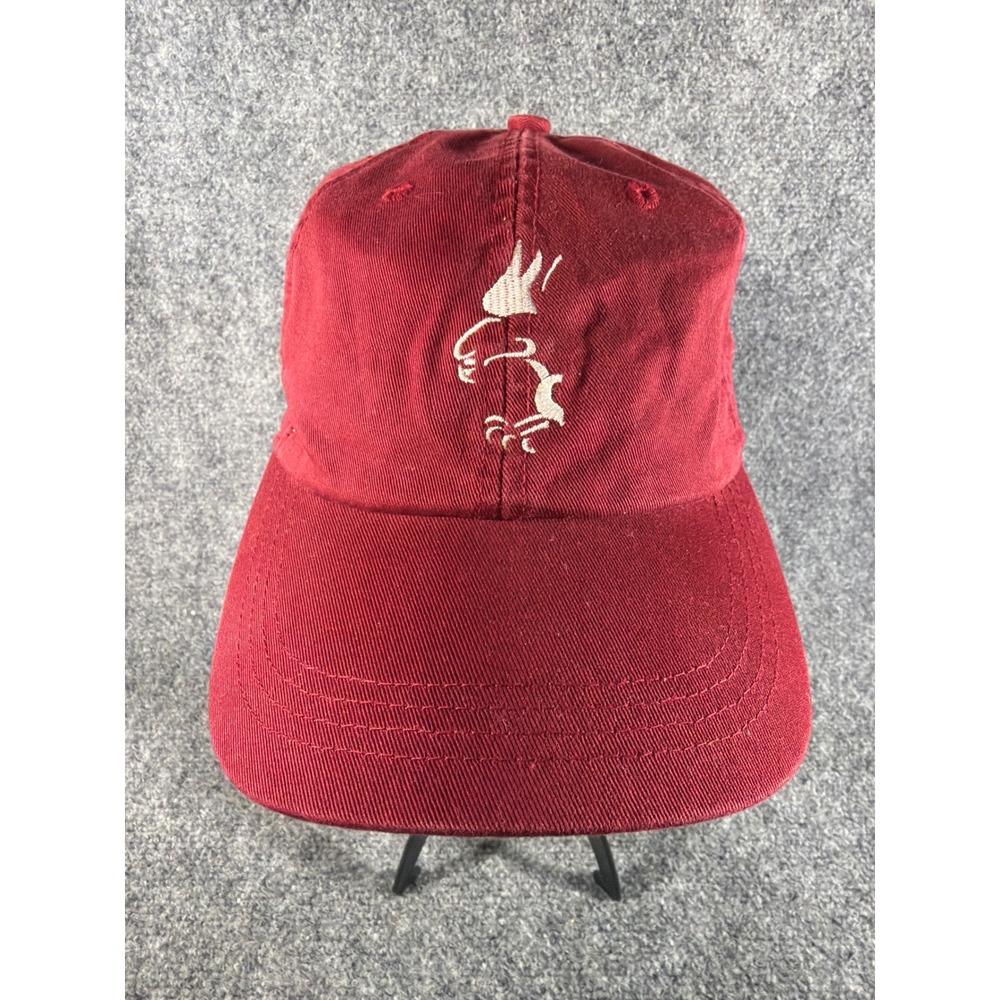 Ahead Extreme Fit Burgundy Red Baseball Cap Embroidered Bird Hat Falcon Eagle